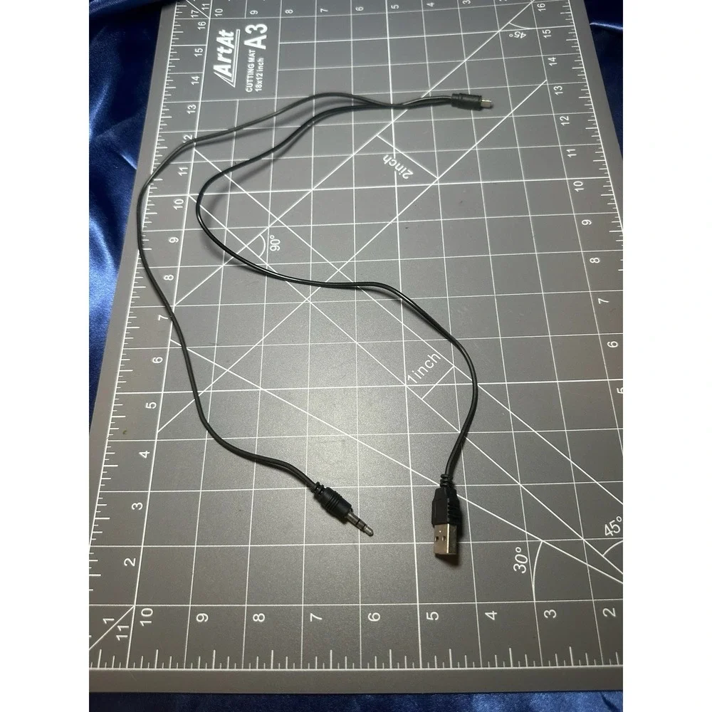 USB + 3.5mm Audio to Mini USB Combo Cable Power & Audio Adapter Replacement